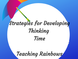 Strategies to encourage thinking time.