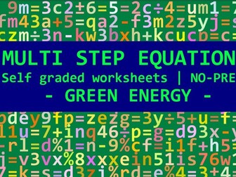 MULTI STEP EQUATIONS - GREEN ENERGY