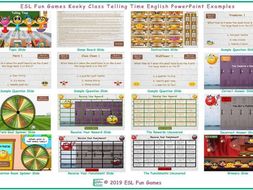 Telling Time Kooky Class English PowerPoint Game