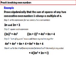 Algebraic Proof by jchowell | Teaching Resources