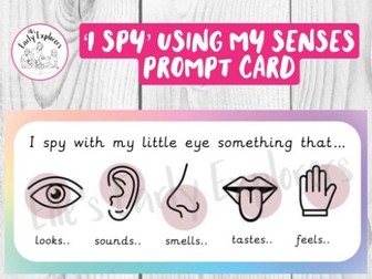 ‘I Spy’ Senses Prompt Card