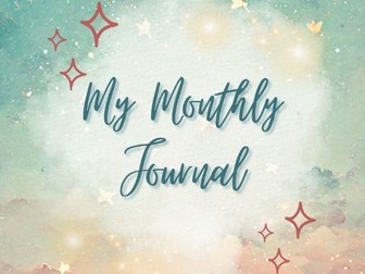 Monthly mental health journal
