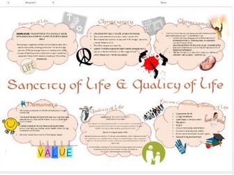 WJEC Eduqas Life and Death: Sanctity of Life and Quality of Life Learning Mat