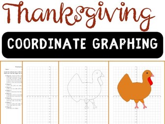 Happy Thanksgiving Coordinate Graphing Creating Pictures Usining Math Skills