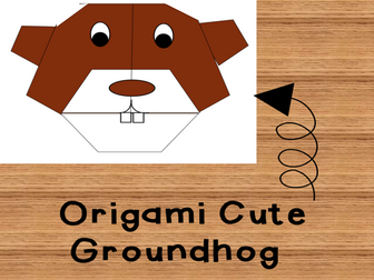 Groundhog Day Craft/Origami cute activity