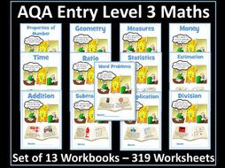 AQA Entry Level 3 Maths Bundle | Teaching Resources