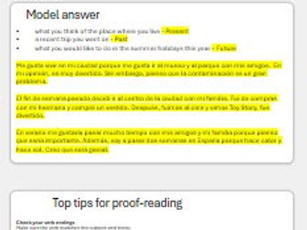 AQA Foundation Spanish writing exam – final tips - 2026 specification