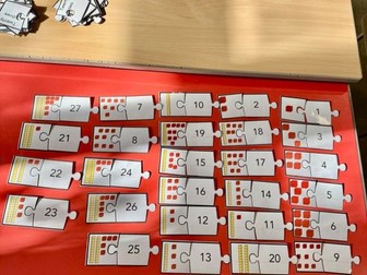 Place Value tens and ones jigsaw 1-50