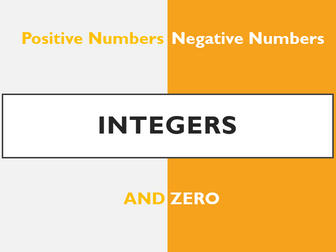 Integers Introduction
