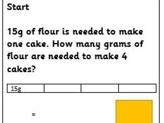 Year 3/ 4 Capacity and Weight Follow Me Cards (Word Problems)