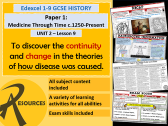 GCSE History Edexcel: Medicine in Britain - The Causes of Disease 1500-1700 (Lesson 9)