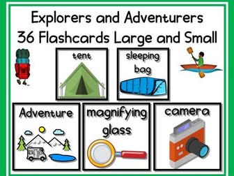 Explorers and Adventurers Flashcards Large and Small