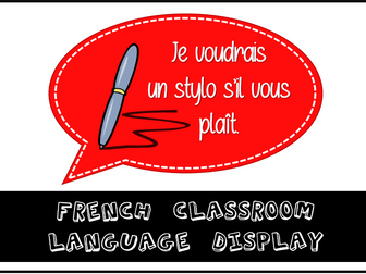 French Classroom Language Display