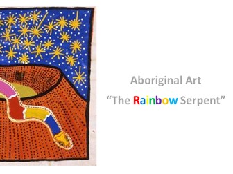 Aboriginal Art "The Rainbow Serpent" Worksheet