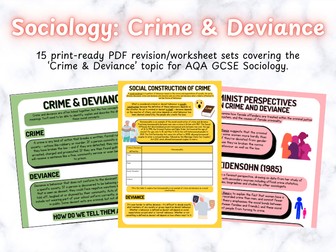 AQA Sociology GCSE Crime & Deviance Revision