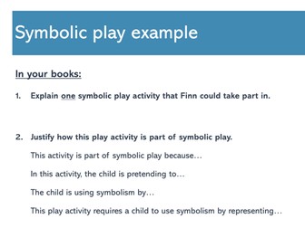 Child Development BTEC Tech Jan 27 Task One (Component Two)