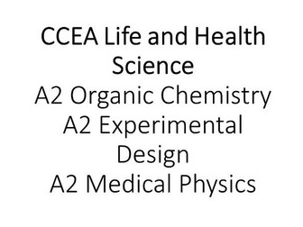 CCEA Health and Life Science Chem/Phys