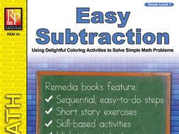 Easy Subtraction: Coloring Activities