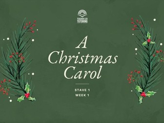 A Christmas Carol GCSE Scheme of Work