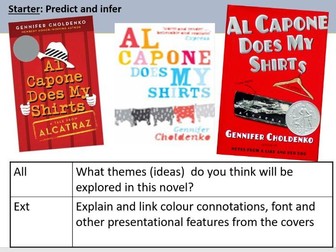 Al Capone Does My Shirts Novel - KS3