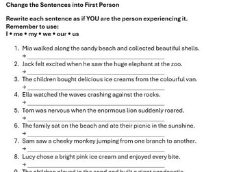 English-Diary entry unit appropriate for year 3-year 6