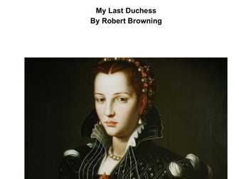 My Last Duchess : Study Guide