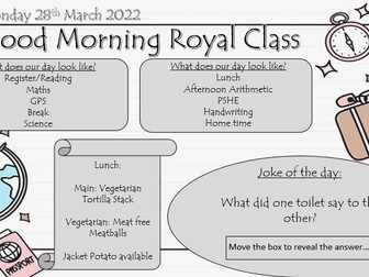 Editable Morning Slides