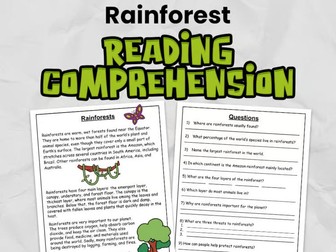 Rainforest Reading Comprehension for KS2 | Guided Reading Task