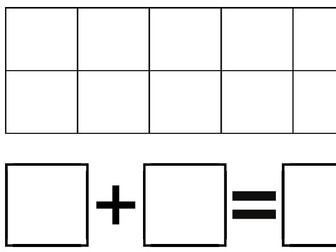 10 frame and addition number sentence