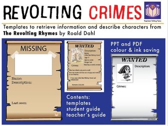 Revolting Crimes poster templates