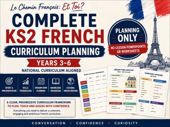 KS2 French Curriculum | Years 3–6 | Complete National Curriculum Aligned Planning