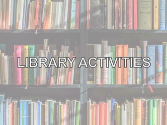 Library Lesson Activities