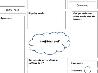 Word or number of the day Year 4