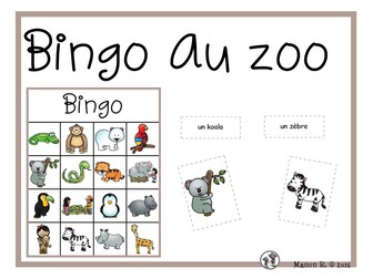 Bingo au zoo  (To the Zoo Bingo)