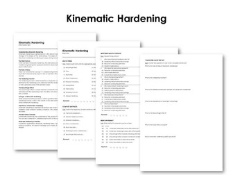Kinematic Hardening