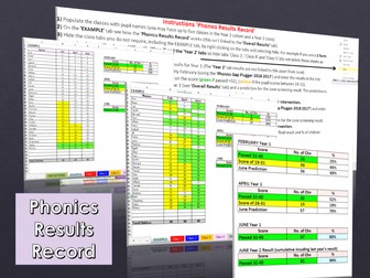 Phonics Results Record