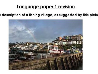 Grade 9 English Lang Creative Writing Model Essay, Full marks- Description of fishing village