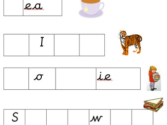 The Tiger who Came to Tea Phoneme frames