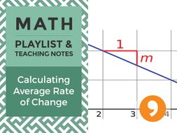 Calculating Average Rate of Change – Playlist and Teaching Notes