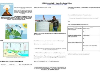 Richard Hammond -Wild Weather - Ep2 - Water: The Shape Shifter - Worksheet
