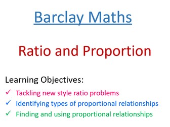 Advanced Ratio and Proportion