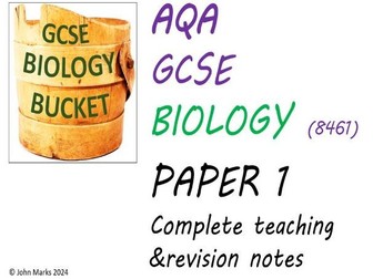 AQA GCSE Biology 8461 - the complete course for revision and teaching