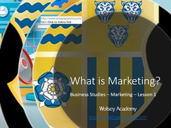 Business Studies – Marketing - What is marketing?