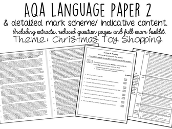 AQA English Language Paper 2 WITH INDICATIVE CONTENT: Christmas Shopping