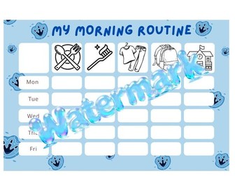 Morning routine chart