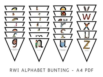 Read Write Inc Alphabet Bunting - RWI Displays