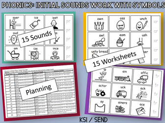 Phonics Initial Sound Work with Symbols