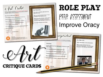 Art Critique Cards - Peer assessment and role play