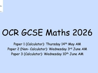 OCR GCSE Maths Flashcards EVERY TOPIC IN THE SPECIFICATION