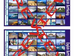 Vacations and Sightseeing Spots Battleship Board Game